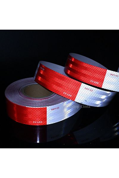 Choice Dot-c2 White-red Dot-c2 Truck Reflective Safety Tape Red White Conspicuity Safety Warning Reflectors