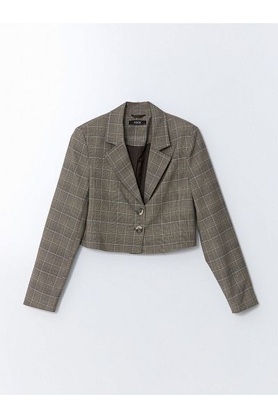 LC Waikiki Jachetă blazer damă în carouri