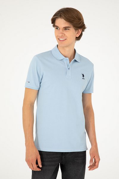 U.S. Polo Assn. Ανδρικό μπλουζάκι γαλάζιο Basic 50279613-VR003