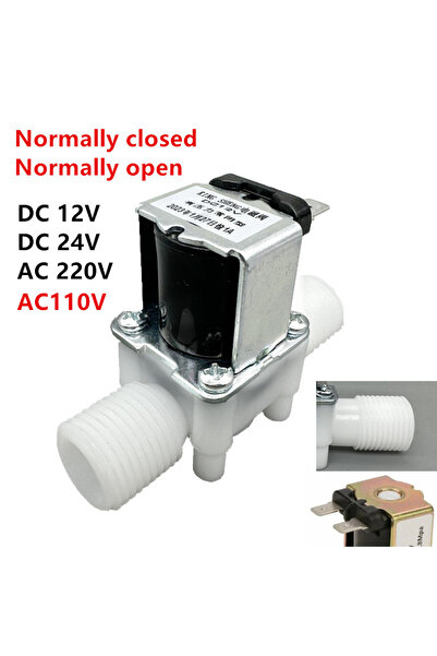 Choice5 صمام لولبي للتحكم في المياه، 1/2 بوصة، تيار مستمر 12 فولت، مغلق عادةً...