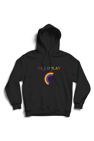 The Fame Coldplay, Rainbow, VRS02, рок метъл група памучен суитшърт с качулка