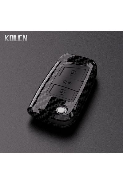 Choice Carbon Abs Carbon Fiber Car Key Case Cover Fob For Vw Volkswagen Golf 7 Mk7 Tiguan Mk2 For Seat Atec