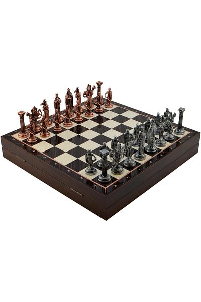 STOREMAX Jvnnastore Large Size Metal Peg Chess Tk. Bright and Marble Patterned Storage Mdf Board (36X36