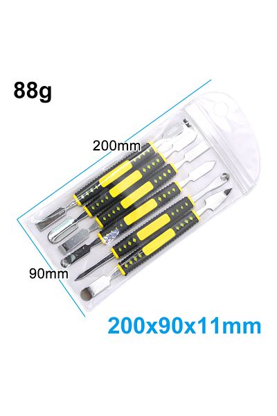Choice Hardened claw nail double headed pry bar 6-in-1 disassembly battery screen frame flat pry bar inj...
