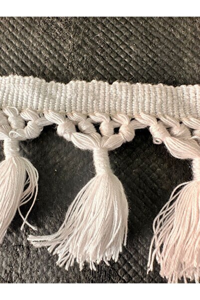 Piraye Halı Örgü Püskül Ponpon Halı Saçak