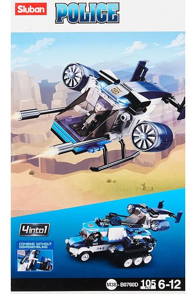 STOREMAX Bystoreby Police Series - 4, Multicolor Construction Set, 105 Pieces Newdesing 646268