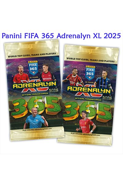 Panini Fifa 365 Adrenalyn XL 2025 Trading Booster Gaming Cards 2 Pack (12 Cards)