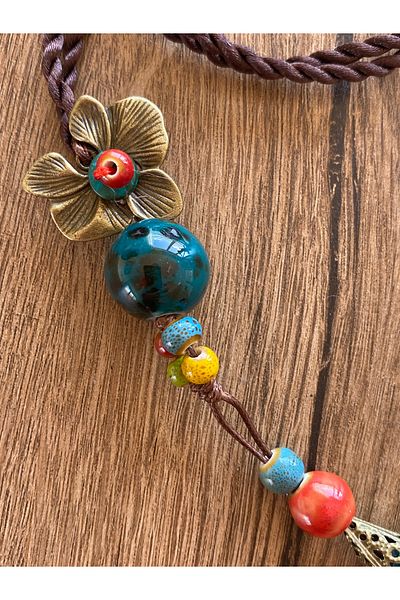 Store Ceramic Beaded Vintage Style Bohemian Women's Necklace