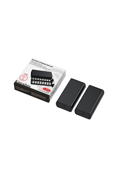 Choice علبة تخزين بطاريات دائرية قابلة للسحب من قطعتين، تتسع لـ 36 بطارية من ...