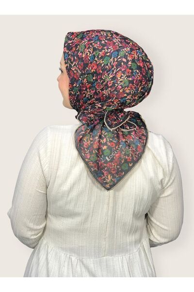 Hadi وشاح نسائي من القطن بنقشة الزهور الملونة الناعمة