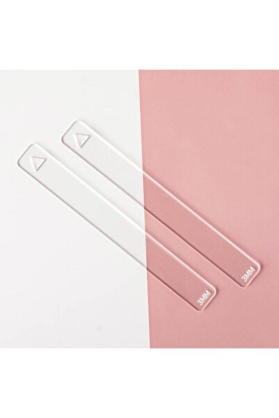 Choice4 مسطرة قياس سمك الطين (3 مم) - قطعتان - أكريليك - فخار ناعم - بوليمر -...