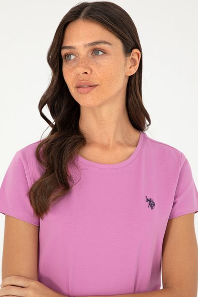 U.S. Polo Assn. Tricou de bază violet pentru femei 50280033 -VR037