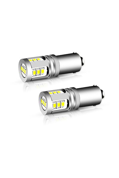 Choice مصباح احتياطي LED أبيض 2x مصباح عكسي Bax9s 64132 H6w Canbus بدون خطأ لأودي A3 2014-2017 S3