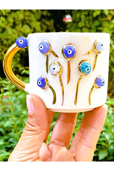 Celines Wonders Gold Detailed Nazım Mug Tree of Life Embossed 200ml Elyapımı ...
