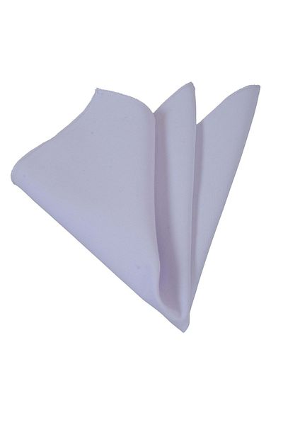 Exve Exclusive White Plain Single Color 100% Cotton Collar Handkerchief