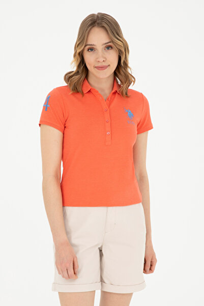 U.S. Polo Assn. Γυναικείο μπλουζάκι με λουλούδια ρόδι Basic 50280066-VR039