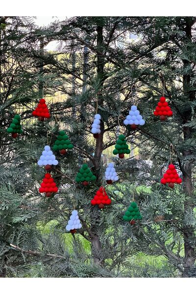 Yumuşakkeçe Ornament pentru copac de Anul Nou 15 buc