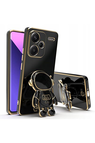 Rivor Xiaomi Redmi Note 13 Pro+ Plus 5G Kılıf Parlak Kenarlı Altın İşlemeli A...