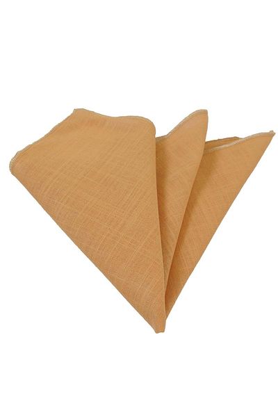 Exve Exclusive Yellow Hadal Linen Woven Natural Collar Handkerchief