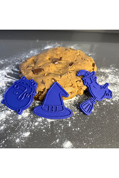 Kirpilab مجموعة من 3 قطع من قوالب الكوكيز - الساحرة والغلاية