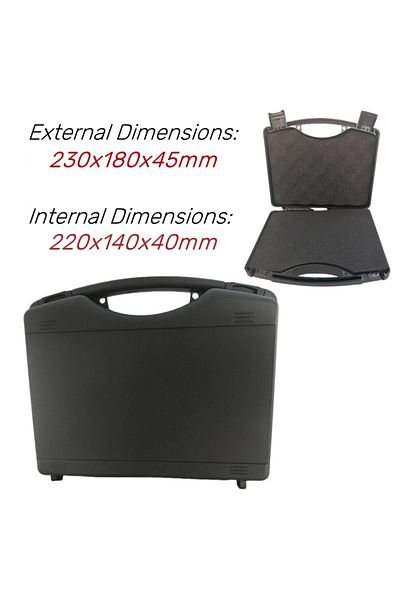 FNICEL 230x180x45mm Hardware Multifunctional Toolbox Portable Plastic Instrument Case Notebook Protective S