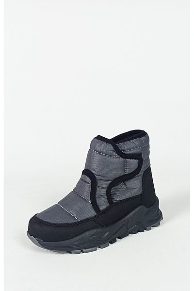 GDT Ayakkabı Γκρι Χρώμα Velcro Fleece Εσωτερικό Υλικό Thermo Sole Παιδικές Μπότες