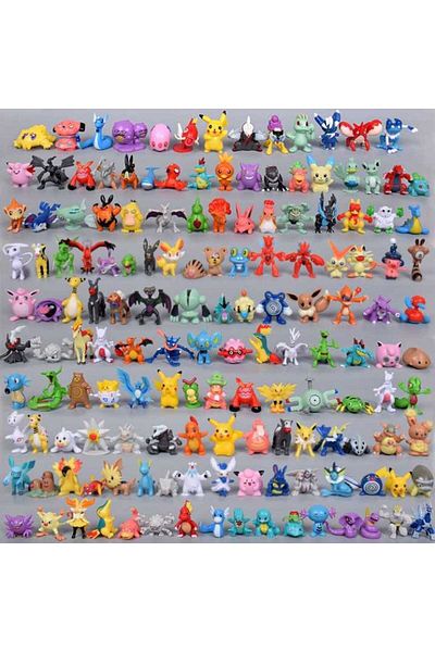 Choice 24-144pcs Pokemon Action Figure Pikachu Anime Model 2-3CM Ornamental Decoration Mini Model Doll T...