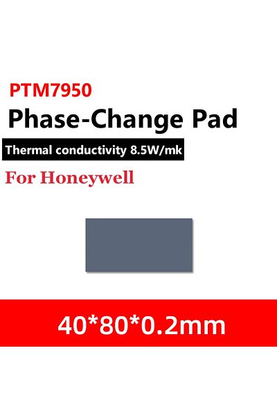 VODOOL 40x80mm Honeywell- Ptm7950 Thermal Pad 8.5 W/mk Phase Change Silicone Pad Laptop Cpu Gpu Thermal Con