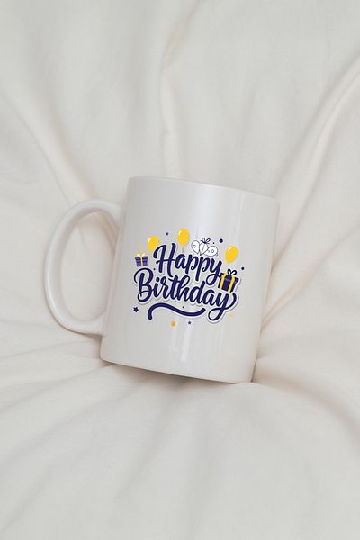 feinas عيد ميلاد سعيد 3 - كوب بورسلين