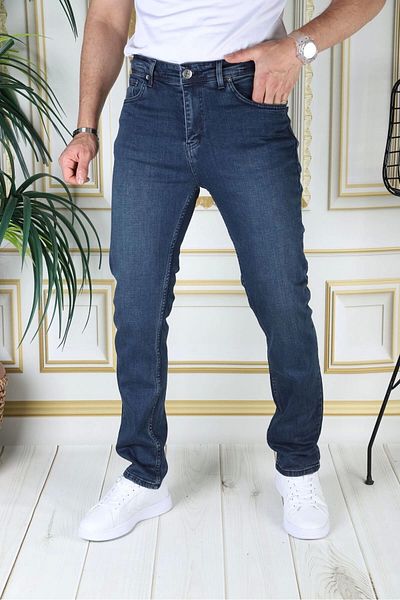 PHANTOM JEANS Μπλε Regular Fit Lycra Stretchy Denim Παντελόνι - Ανδρικό
