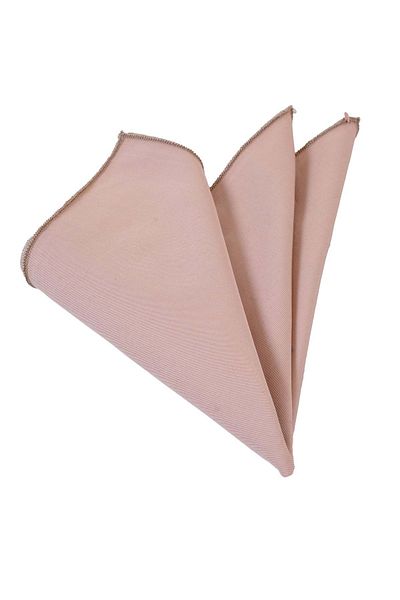 Exve Exclusive Beige Simple Natural Linen Collar Handkerchief
