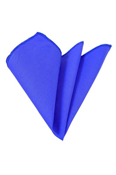 Exve Exclusive Blue Dark Single Color 100% Cotton Collar Handkerchief