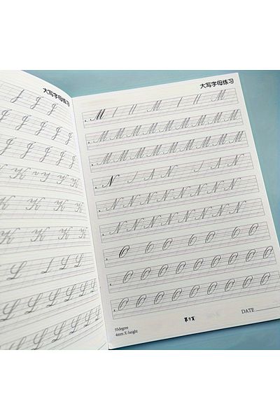 Choice A4 Adult Beautiful English Handwriting Practice Book - Elegant Calligraphy Tracing Workbook For I...