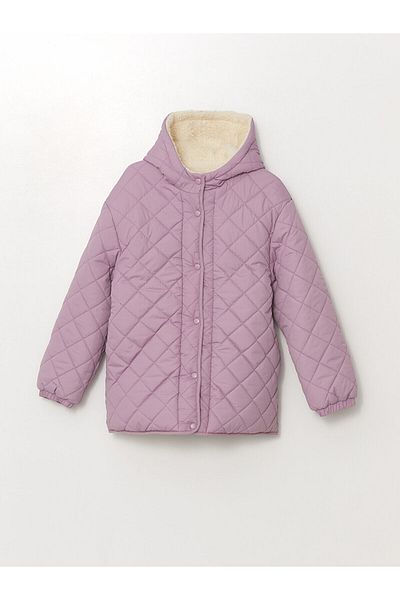 LC Waikiki Lcwk Hooded Double Sided Girl's Coat