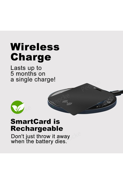 Choice Black 2pcs Wallet Anti-loss Card Location Tracking GPS Smart Tag with iPhone Find My Bluetooth Devic