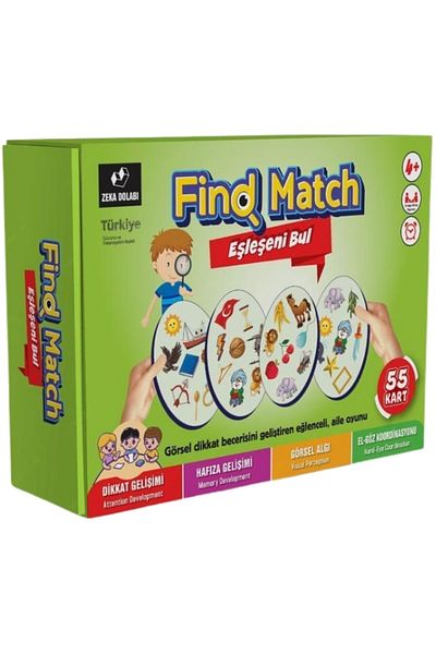 ZEKA DOLABI Find Match (Find Match - Box Game - Dobble Vari - Toy)