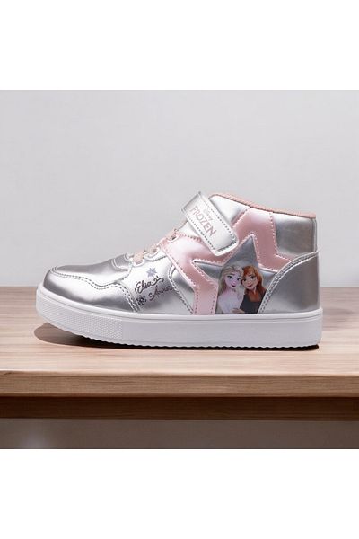 Frozen copil de sex feminin frozen elsa glezna velcro cizme, argintiu