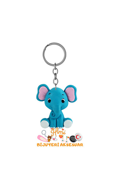 himi bijuteri aksesuar Cute Elephant Keychain Backpack Ornament Auto Keychain...