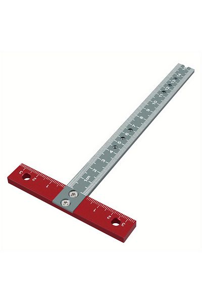 FNICEL Woodworking Ruler 1pc T Square Positioning Ruler, 170mm Aluminum T-ruler, Laser Printed, Drafting Ar