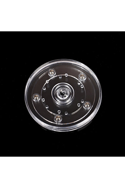 Choice 100mm 7-20cm Acrylic 360 Rotating Display Stand Turntable Transparent Round Base Lazy Jewelry Decor