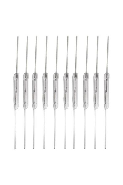 Choice 10 Pcs N/O Reed Switch Vibration-resistance Normally Open Magnetic Induction Switch DIY Magnetic ...