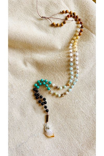 CAPO by Aytaç Yamaç Citrine Natural Stone Handmade Chakra Necklace Horoscope Necklace