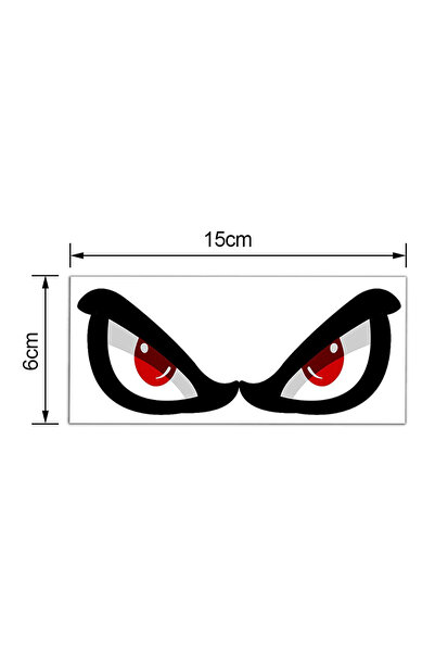 Choice 1pcs 3D Simulation Shark Pattern Sticker Eye Rearview Mirror Car Refle...