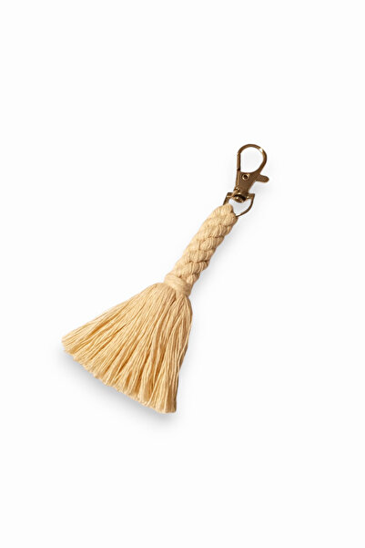 nftart.design كريم - سلسلة مفاتيح مكرامية مصنوعة يدويًا/حلية حقيبة