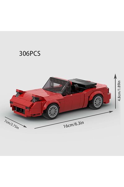 Choice M10514 Mini Cabrio Moc Open Car Vehicle City Speed Champion Racer Runabout Building Blocks Brick Cab