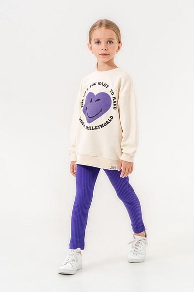 HAUSEkids Smiley World 4-7 Years Girl's Tights Set - Purple