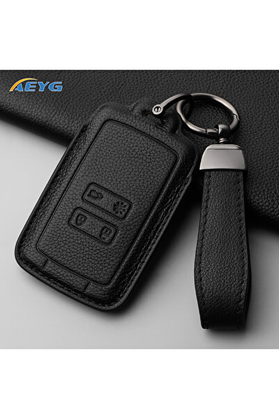 Choice3 غطاء مفتاح سيارة أسود من جلد، مكون من 3 قطع، مناسب لسيارات رينو كوليو...