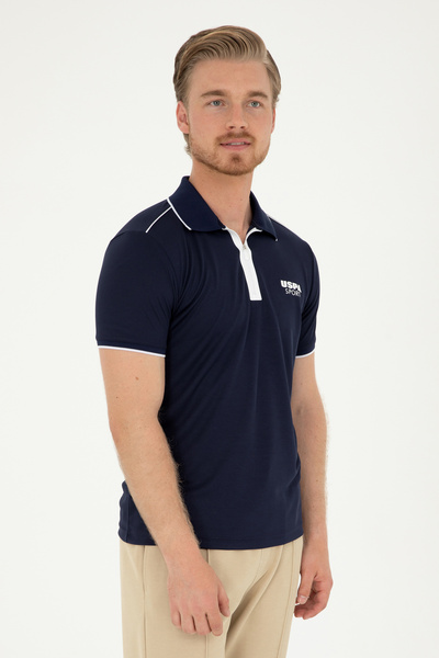 U.S. Polo Assn. Men's Navy Blue T-shirt -50281505-VR033 Model