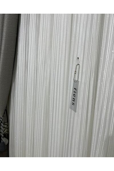 FİENS Double Pasta Twisted Tulle Curtain 1/3 Tight Pleated Heavy Weight Ironing Unwanted |   Most Preferred Model