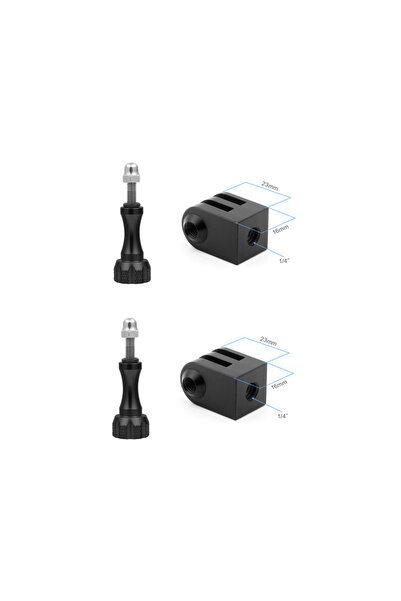 Choice طقم عالمي مكون من قطعتين، محول حامل ثلاثي صغير 1/4 بوصة، قاعدة تثبيت أ...